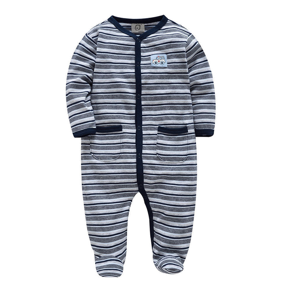 New striped baby pyjamas