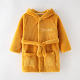 New Children's Clothing Home Clothes Male And Female Baby Bathrobe Cartoon Flannel Hooded Children's Nightgown eprolo
