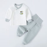 Baby warm suit spring and autumn cotton high waist belly protection underwear thickening boys autumn clothes long pants boys baby home clothes eprolo