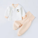 Baby warm suit spring and autumn cotton high waist belly protection underwear thickening boys autumn clothes long pants boys baby home clothes eprolo