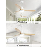 Sofucor 52" Ceiling Fan with Lights Remote Control sariiholidaycouture